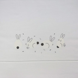 Sábana Estampada Rabbit Blanco Sonpetit 50 cm