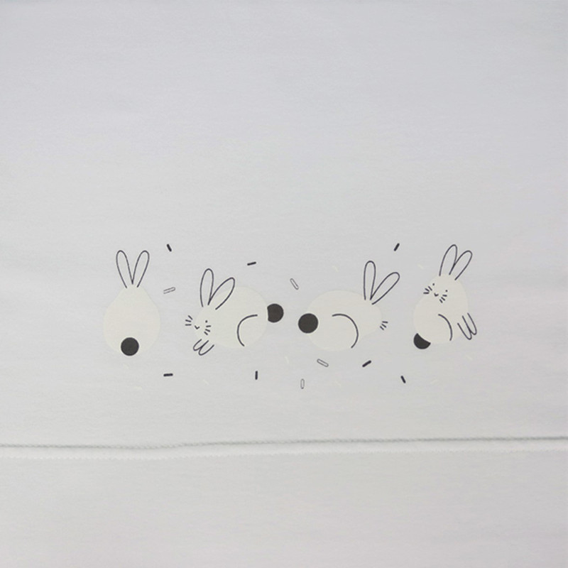 Coelho Branco Folha Impressa Sonpetit 40 cm