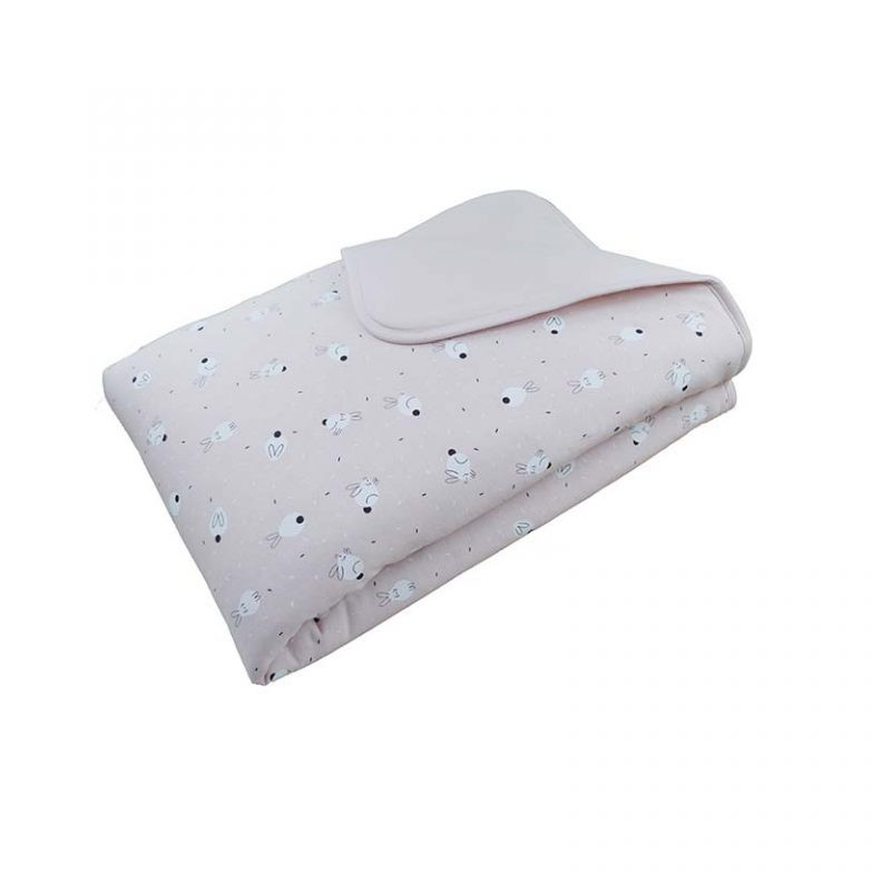 Manta Sonpetit Rabit blanco/rosa