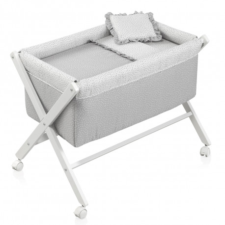 Liberty Tesoura de Madeira Mini Berço /BCO 55X87X74 cm