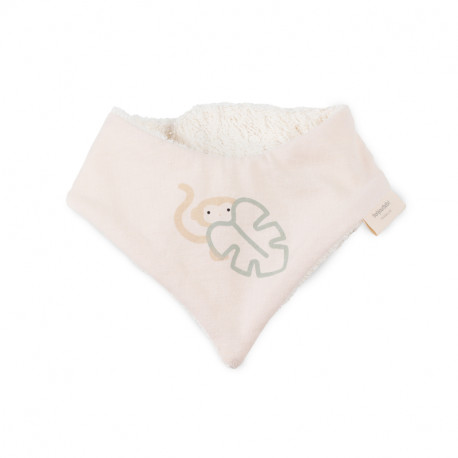 Bandana Bonjourbébé Monstera Macaco camelo