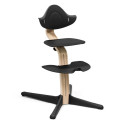 Nomi natural faia cadeira alta Stokke preto
