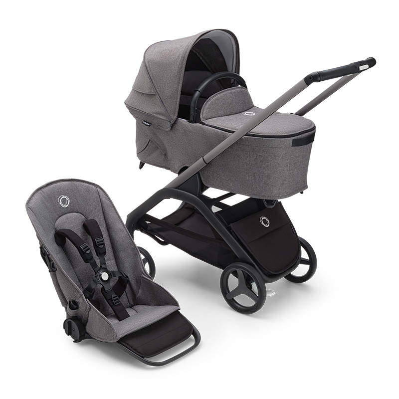 Cochecito 2 Piezas Bugaboo Dragonfly Gris Melange