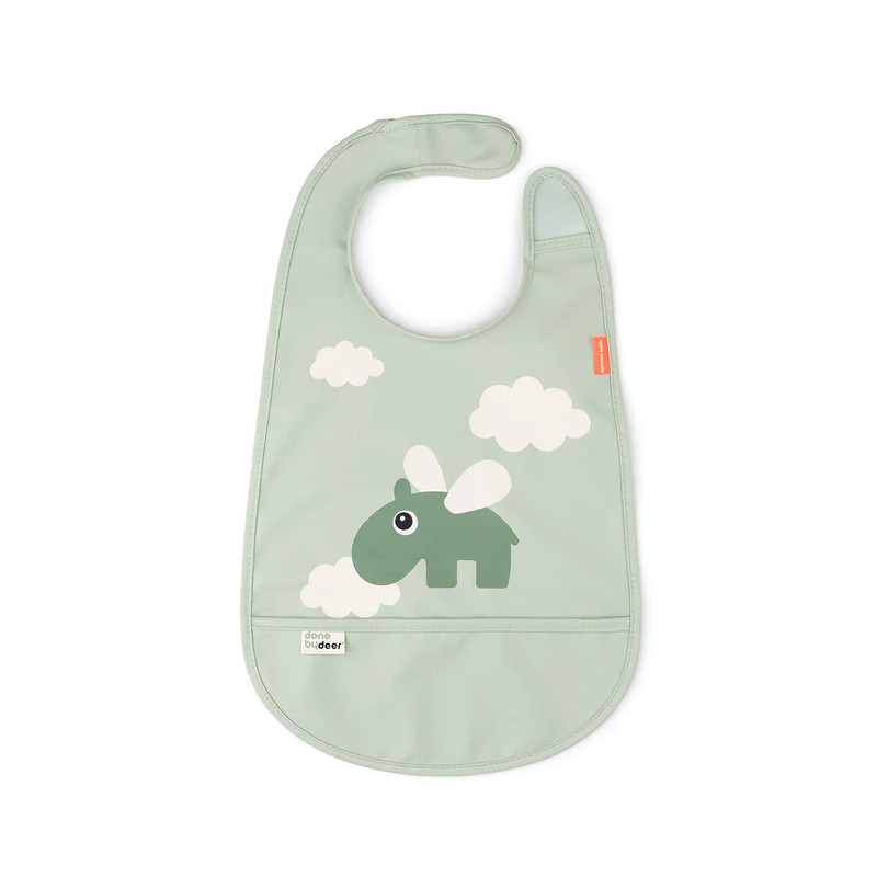 Babero con Velcro Done By deer Happy Clouds