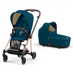 Cochecito 2 Piezas Mios de Cybex rosegold mountain blue