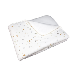 Manta de algodão orgânico Sonpetit folhas