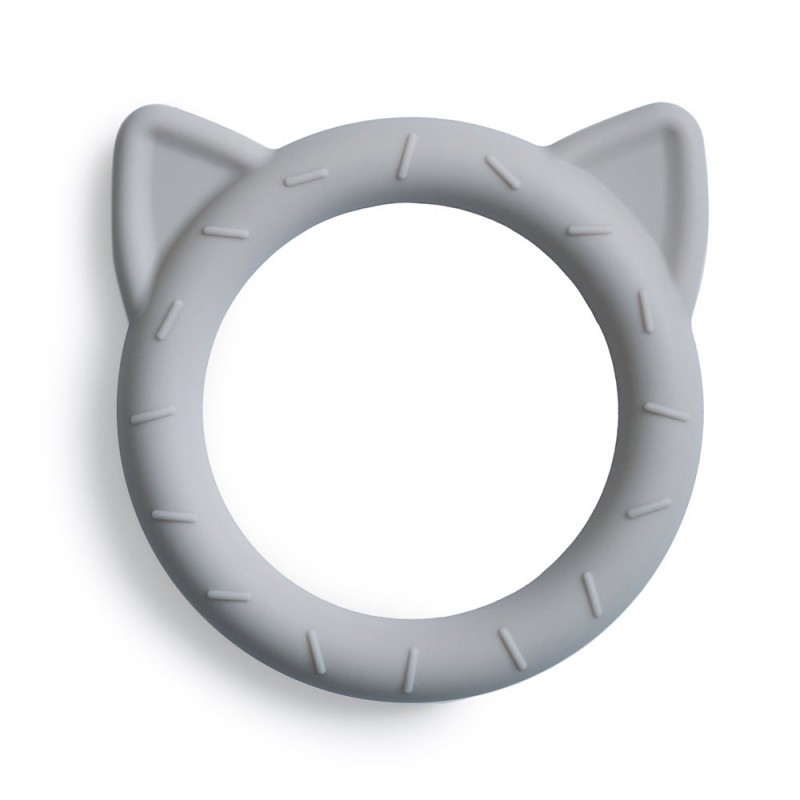 Mordedor Silicona Mushie Cat Stone 9X9X1 Cm