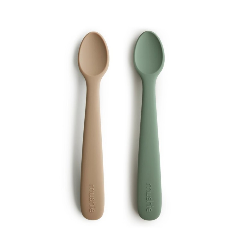 Pack Dos Cucharas Mushie Solid Natural 16X2.5X1 Cm