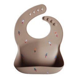 Foguete Mushie Bib de silicone 26.5X3.5 cm