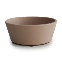 Bol Con Ventosa Mushie Solid Natural 12X12X5 Cm