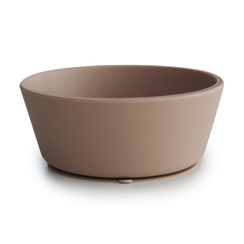 Bol Con Ventosa Mushie Solid Natural 12X12X5 Cm
