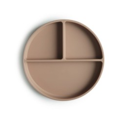 Plato Ventosa Mushie Solid Natural 18X18X2 Cm