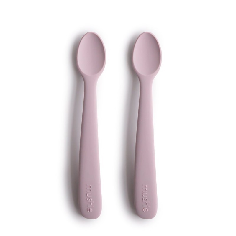 Pack Dos Cucharas Mushie Solid Soft Lilac 16X2.5X1 Cm