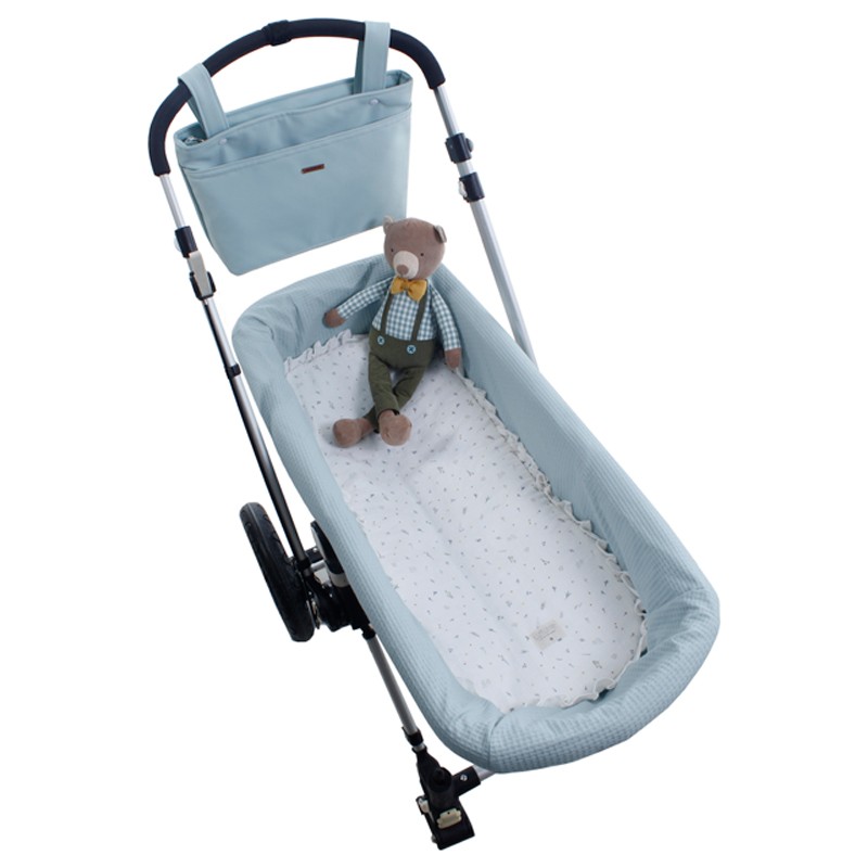 Uzturre Ofelia interior Bassinet e Musselina Folha montada