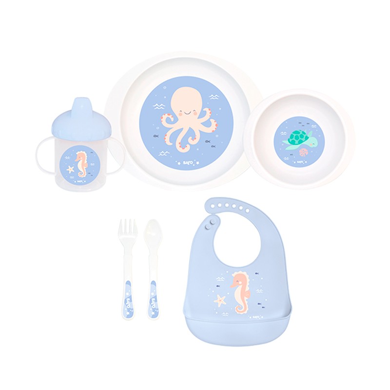Saro Ocean Life Baby Dinnerware 6 Peças