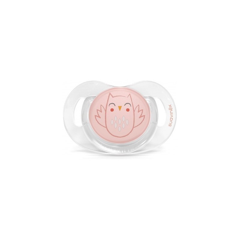 Suavinex Chupete Fisiológico Owl 0-6m Rosa