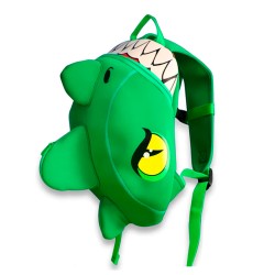 Mochila Infantil Dragón Verde Crazy Safety