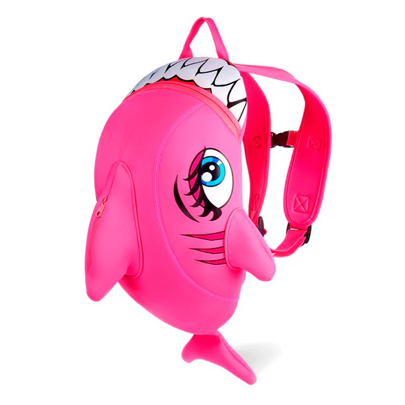 Mochila Infantil Tiburón Rosa Crazy Safety