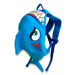 Mochila Infantil Tiburón Azul Crazy Safety