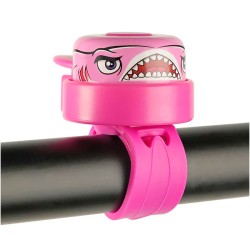 Timbre para Bicicleta Tiburón Rosa Crazy Safety