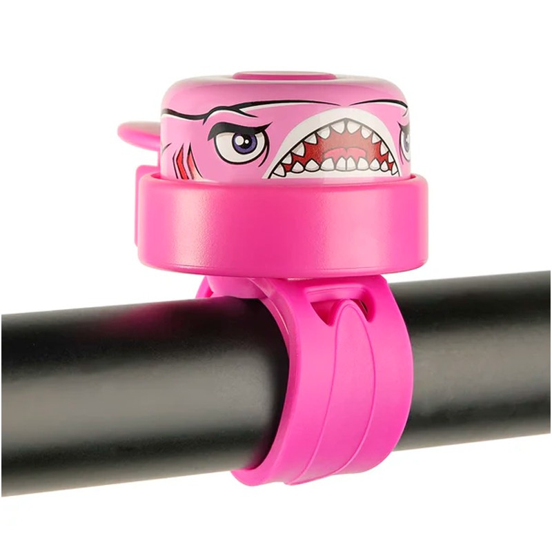 Campainha de Bicicleta Pink Shark Crazy Safety