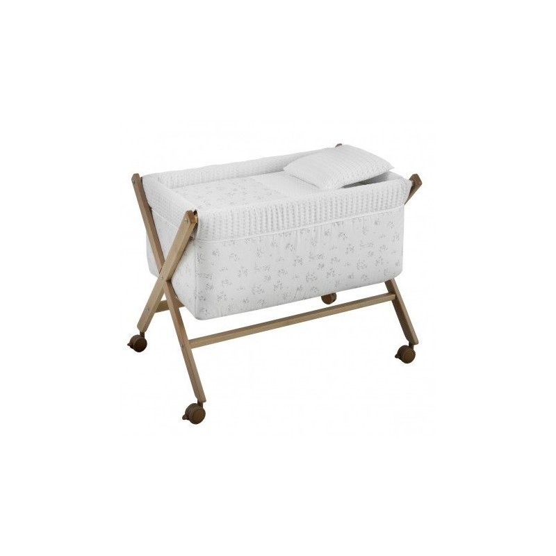 Mini Berço de Tesoura Natural CAMBRASS Merlo