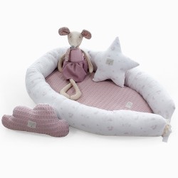 Telma rosa empoeirado Uzturre Ninho para dormir junto