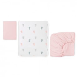 Conjunto de Lençóis Mini Berço Bonjourbebe Montana 3p
