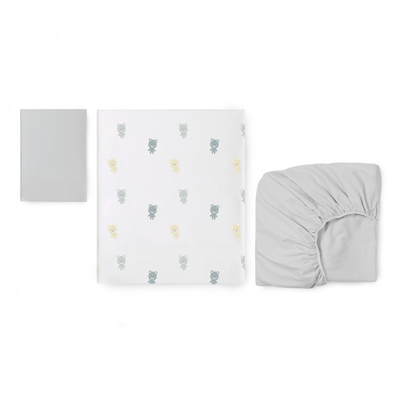 Conjunto de Lençóis Mini Berço Bonjourbebe Montana 3p