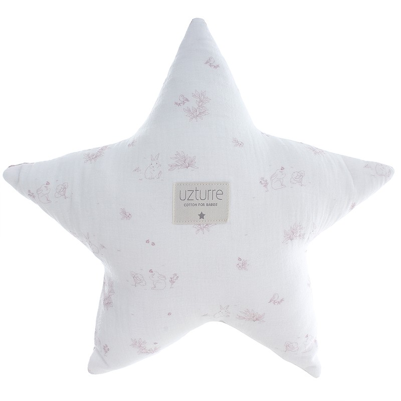 Almofada Telma Uzturre Estrela Rosa Pó