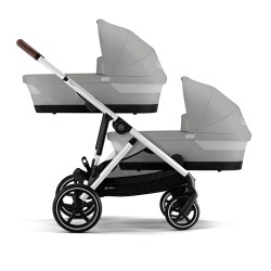 Carrinho de Bebé Twin CYBEX e Gazelle S cinzento pedra