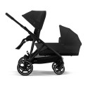 Cochecito Cybex e Gazelle S para Hermanos moon black