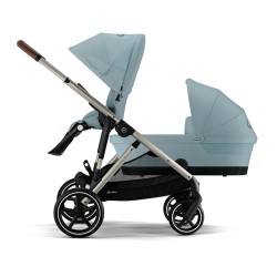 Cochecito Cybex e Gazelle S para Hermanos stormy blue