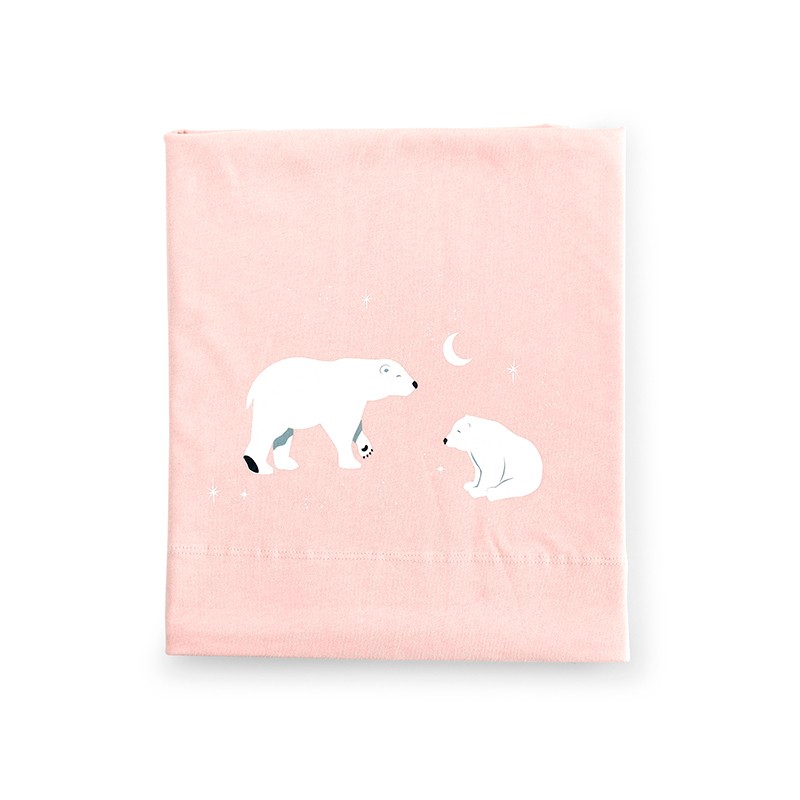 Conjunto de Lençóis de Berço Bonjourbebe Polaris Rosa 3p