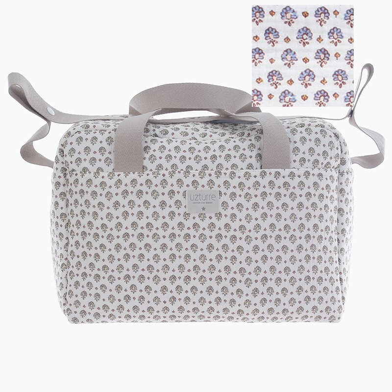 Bolsa Materna Uzturre Flora hortelã