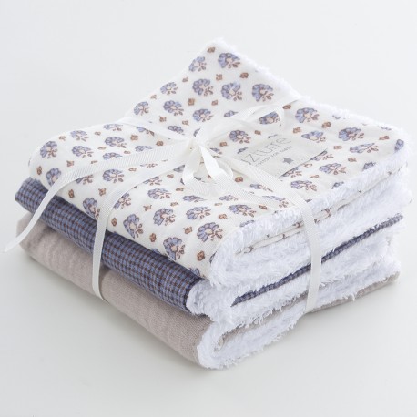 Salva Babitas Uzturre Flora Pack 3 uds azul
