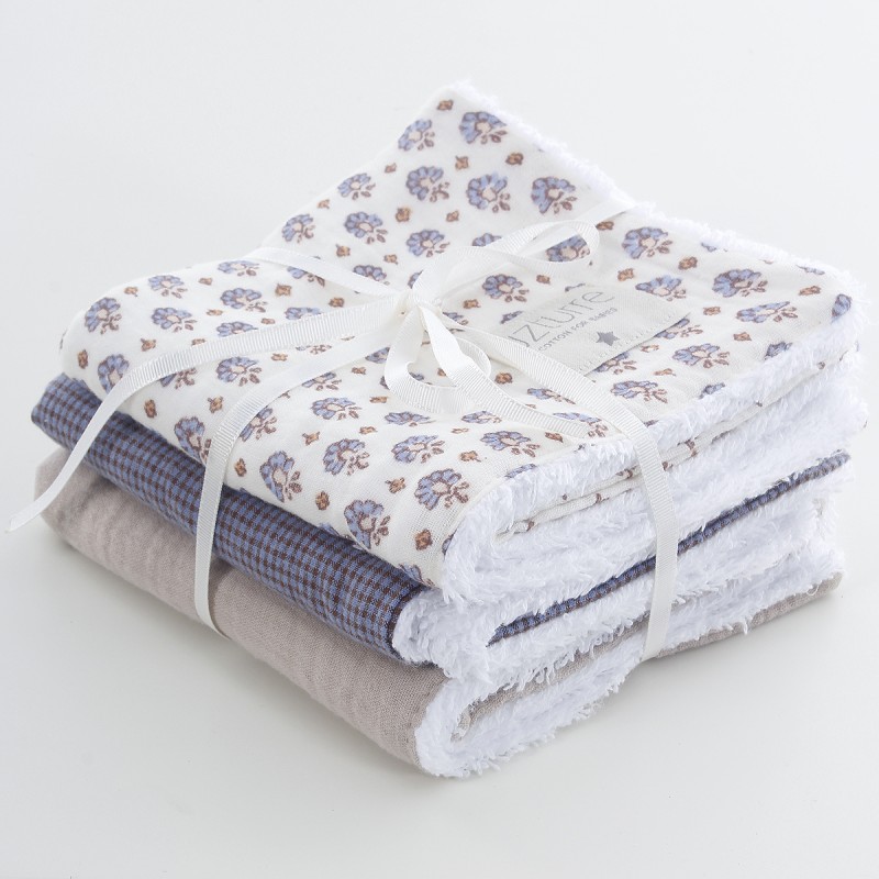 Salva Babitas Uzturre Flora Pack 3 uds azul