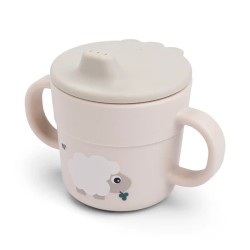 Caneca de DONE BY DEER de areia de fazenda minúscula com alças