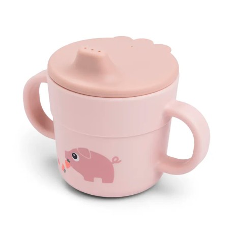 Taza con Asas Done By Deer Tiny Farm rosa