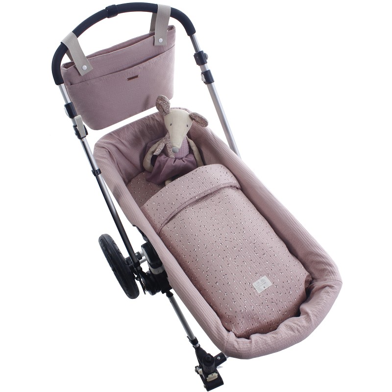 Saco de Capazo Uzturre Tilda rosa empolvado