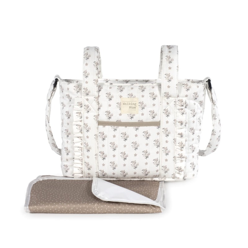 Bolsa TransversalWalking Mum Botton Flowers