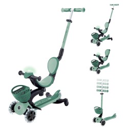 Globber Go Up Baby Lights 360 Scooter Azeitona
