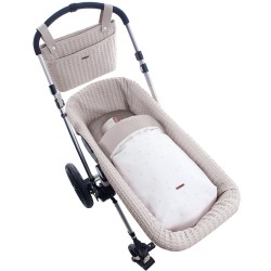Uzturre Clea Faux Leather Carrycot Bag pedra