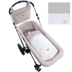 Uzturre Clea Faux Leather Carrycot Bag cinza