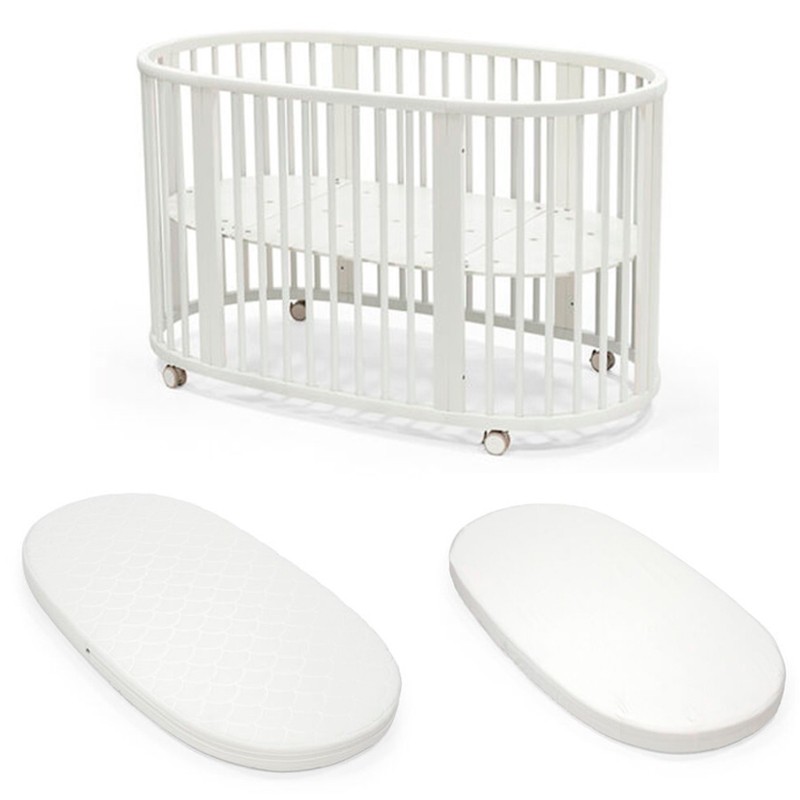 Pack Ahorro Cuna Stokke Sleepi V3 + Colchón + Sábana