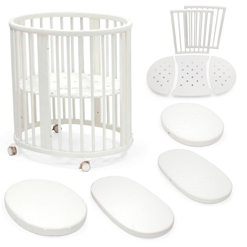 Pacote Poupança Stokke Sleepi V3 Mini Berço + Kit de Extensão + Colchões + Folha