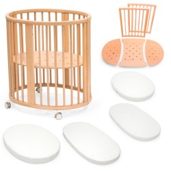 Pacote Poupança Stokke Sleepi V3 Mini Berço + Kit de Extensão + Colchões + Folha