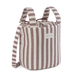 Bolsa Bucket Pasito a Pasito Cherry Rayas
