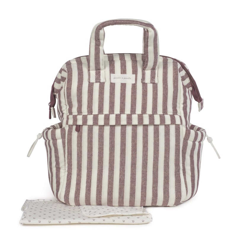 Mochila Pasito a Pasito Cherry Rayas