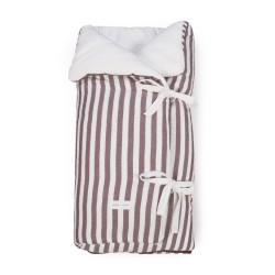 Saco de Swaddle de Arroz Pasito a Pasito Listras de Cereja